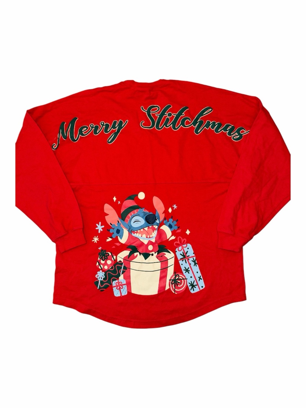 Disney Stitch Merry Stitchmas Red Holiday Spirit Jersey